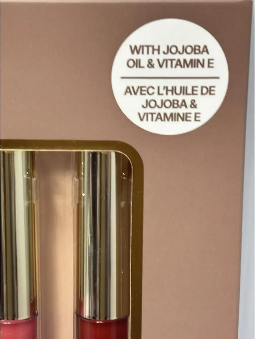 ESTATE Cosmetics Essential Lip Gloss Set 5 Full Size High Shine Jojoba Oil Vit E